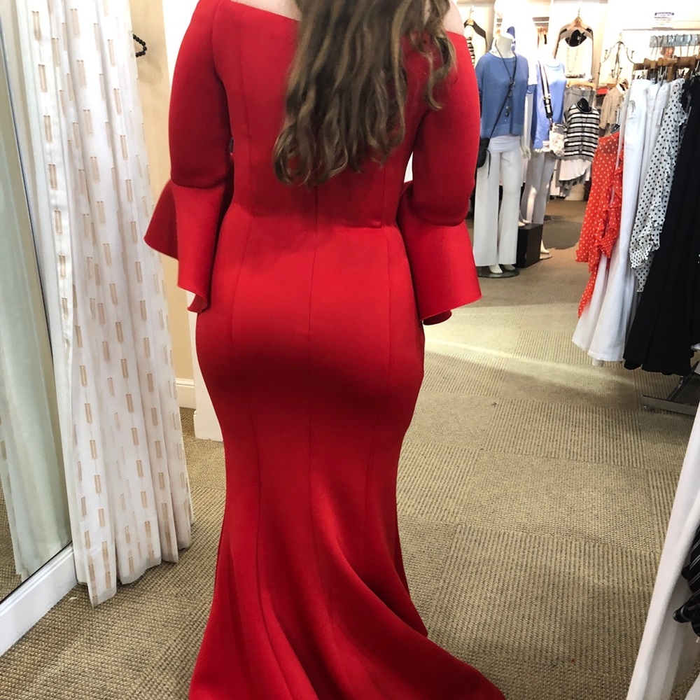 JOVANI RED GOWN - Picture 2 of 5
